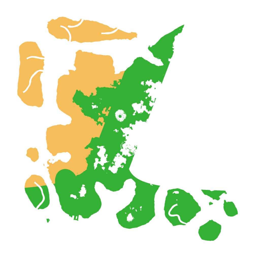 Biome Rust Map: Procedural Map, Size: 3500, Seed: 87342