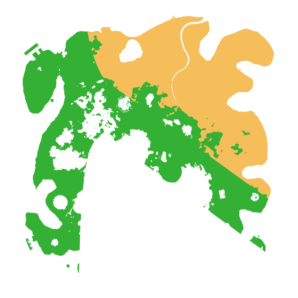 Biome Rust Map: Procedural Map, Size: 3700, Seed: 4211175