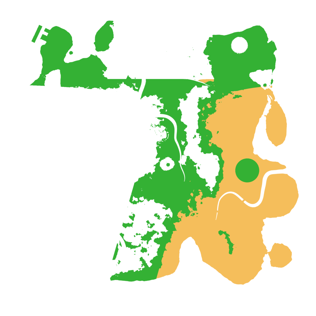 Biome Rust Map: Procedural Map, Size: 3500, Seed: 2044527