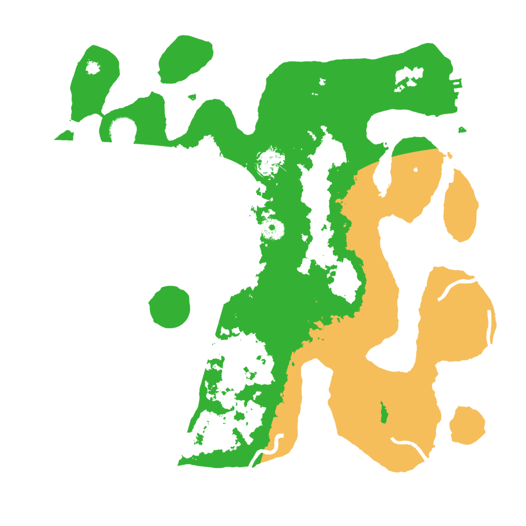 Biome Rust Map: Procedural Map, Size: 3500, Seed: 2044527