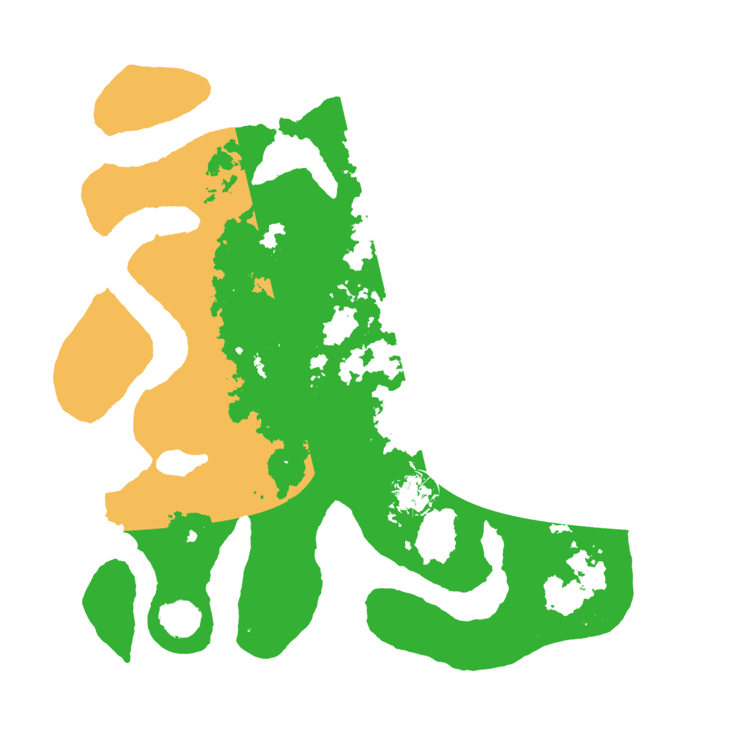 Biome Rust Map: Barren, Size: 3500, Seed: 3365020