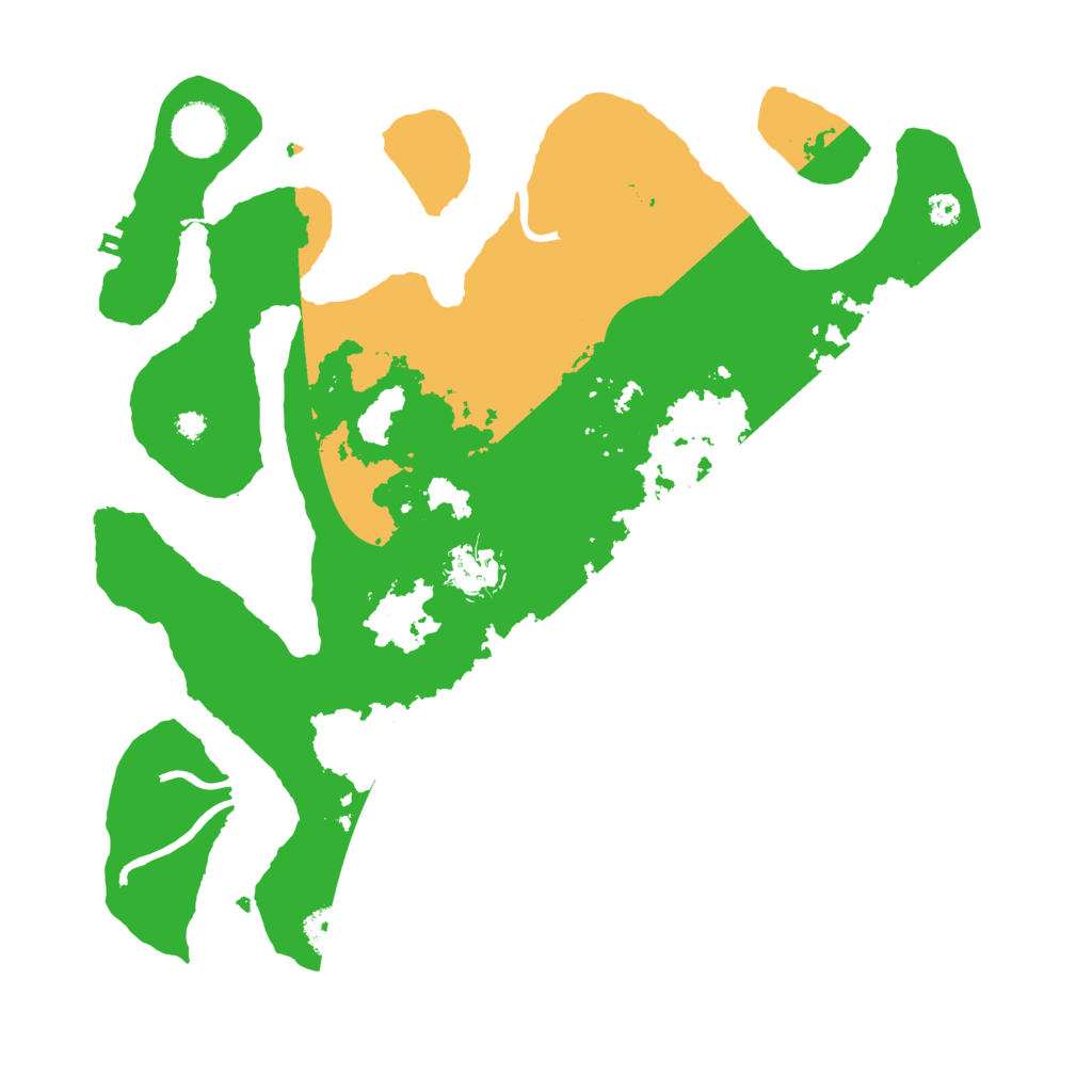 Biome Rust Map: Procedural Map, Size: 3500, Seed: 3661100