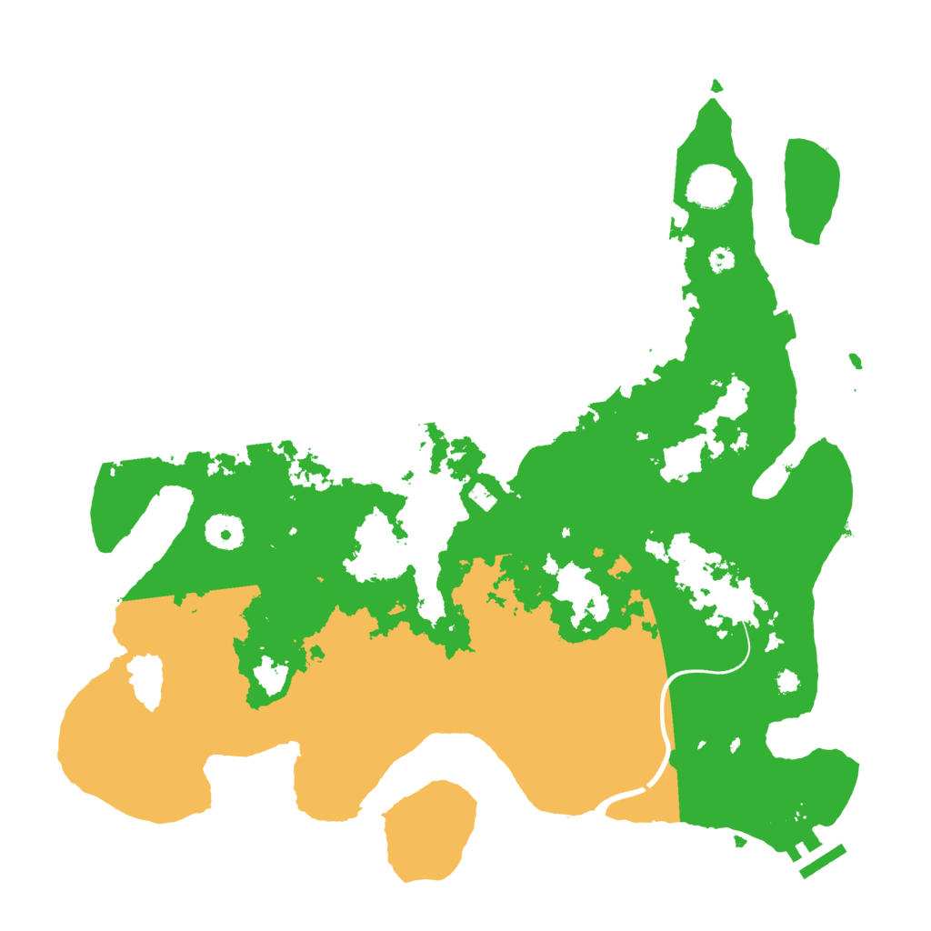 Biome Rust Map: Procedural Map, Size: 3700, Seed: 850791