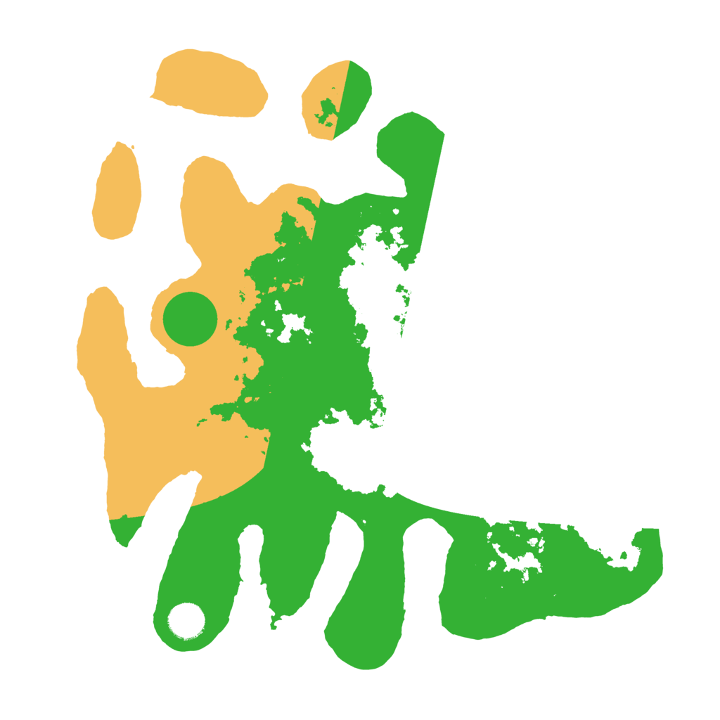 Biome Rust Map: Barren, Size: 3500, Seed: 5131956