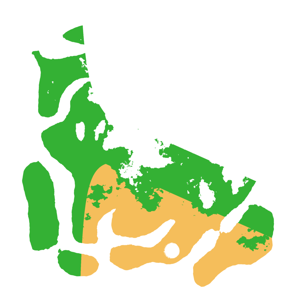 Biome Rust Map: Barren, Size: 3500, Seed: 2001401