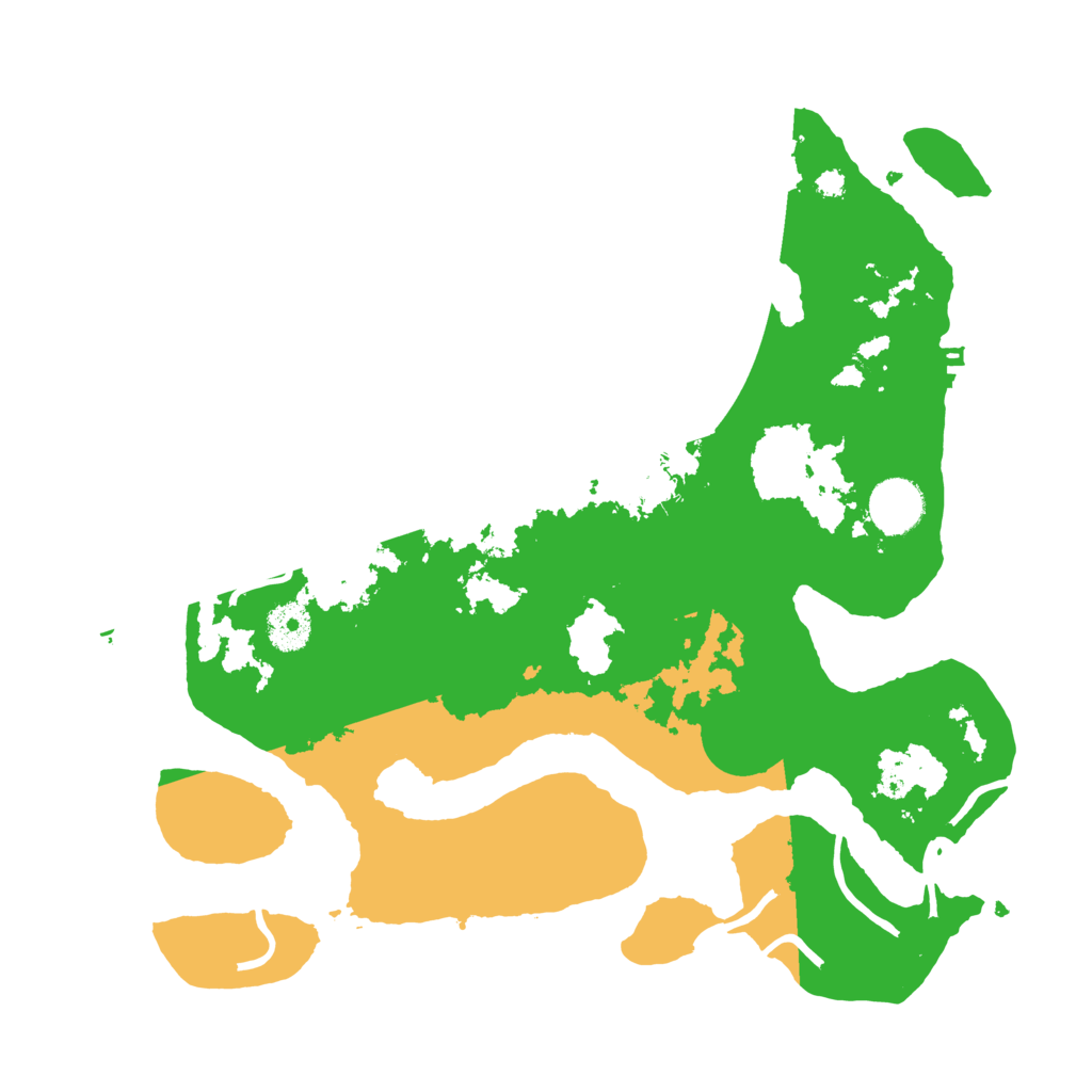 Biome Rust Map: Procedural Map, Size: 3510, Seed: 3644002