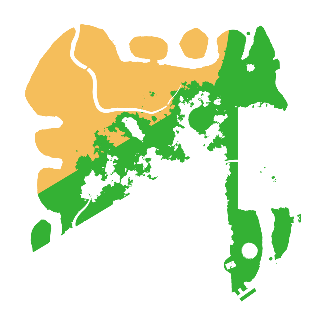 Biome Rust Map: Procedural Map, Size: 3500, Seed: 388918