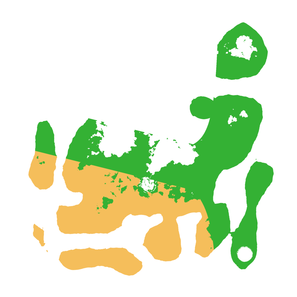 Biome Rust Map: Barren, Size: 3500, Seed: 168155