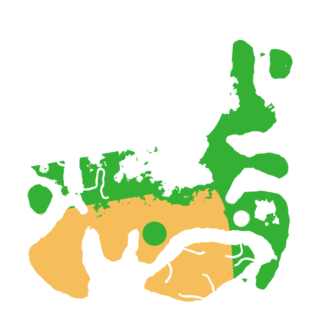 Biome Rust Map: Procedural Map, Size: 3500, Seed: 2302274