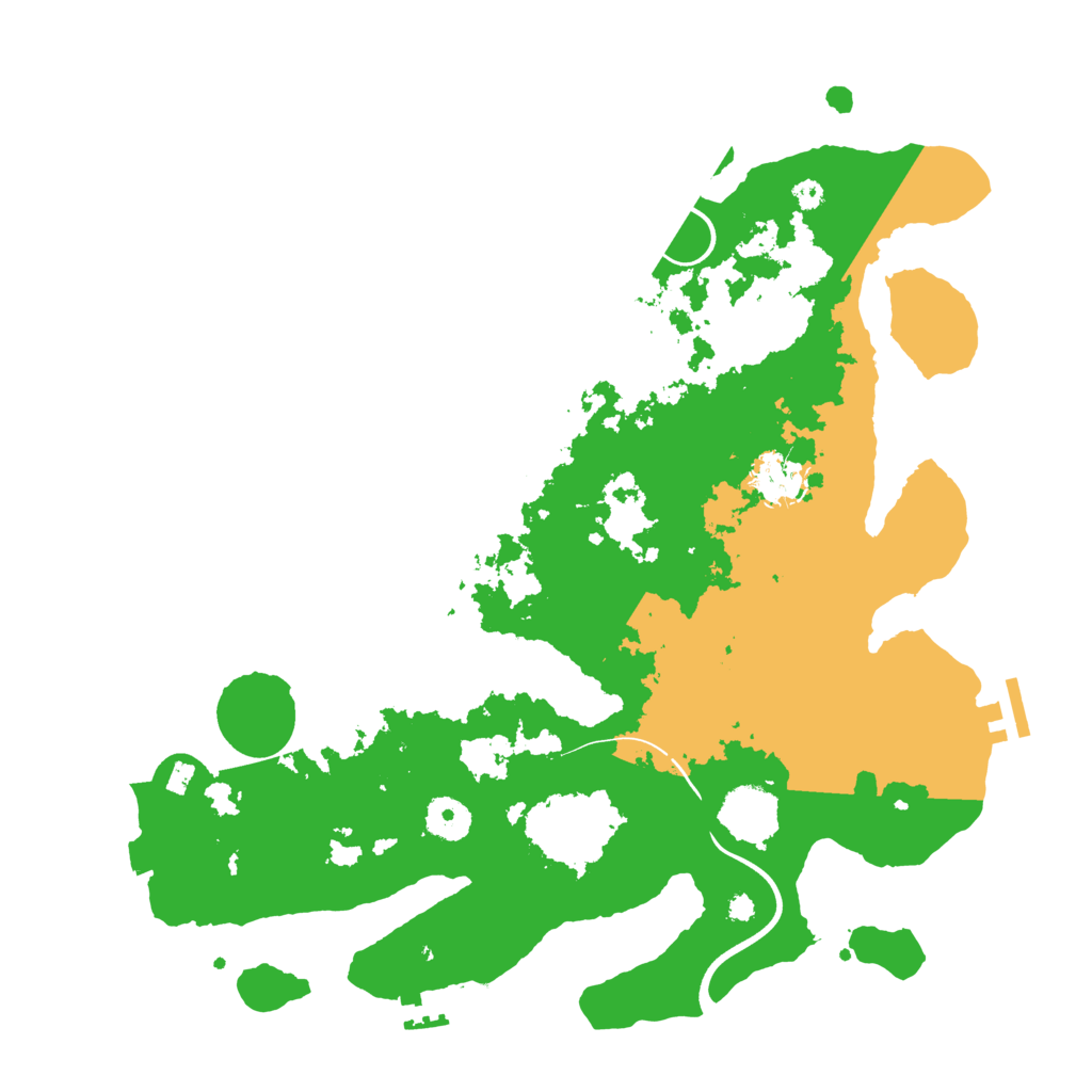 Biome Rust Map: Procedural Map, Size: 3700, Seed: 6002317