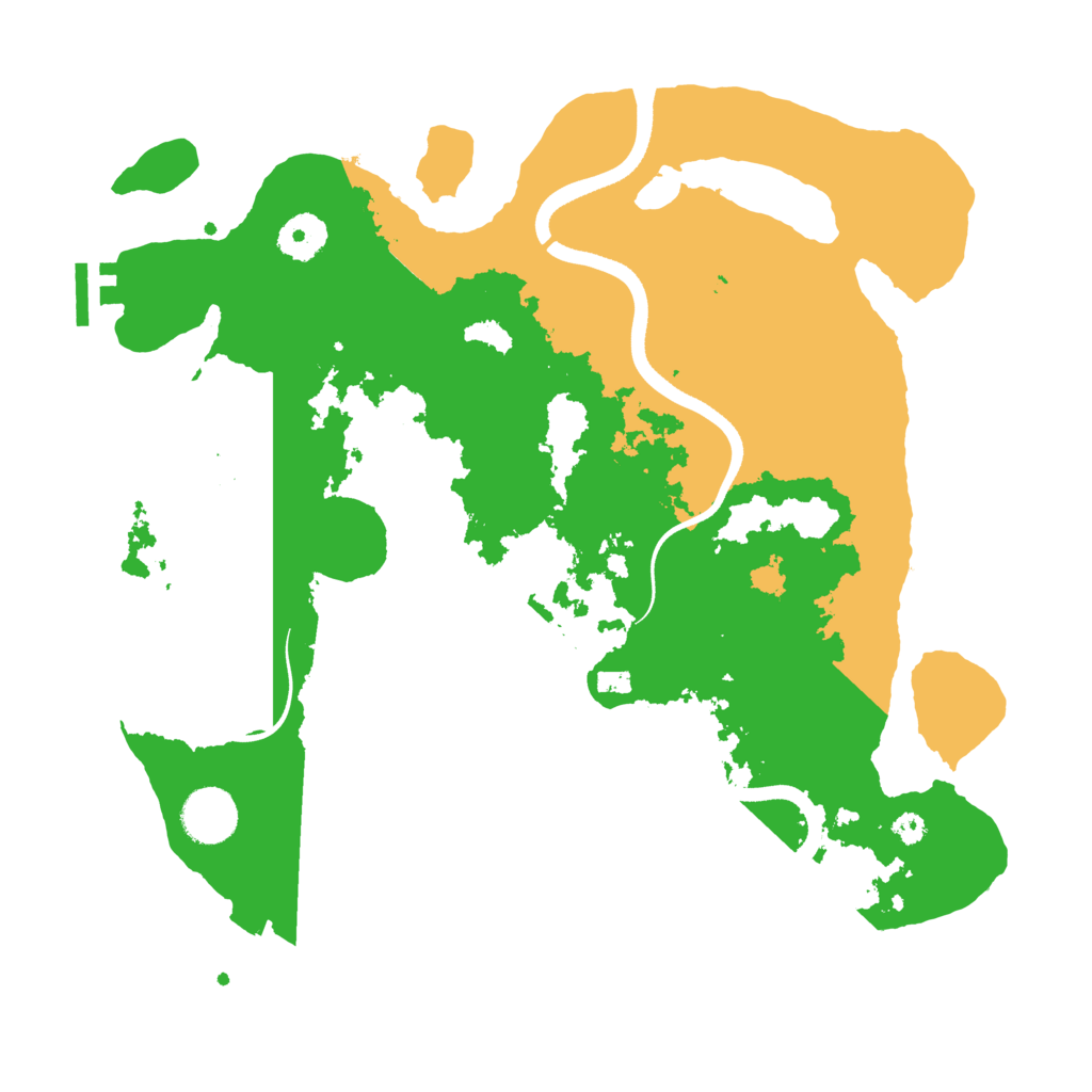 Biome Rust Map: Procedural Map, Size: 3500, Seed: 115122