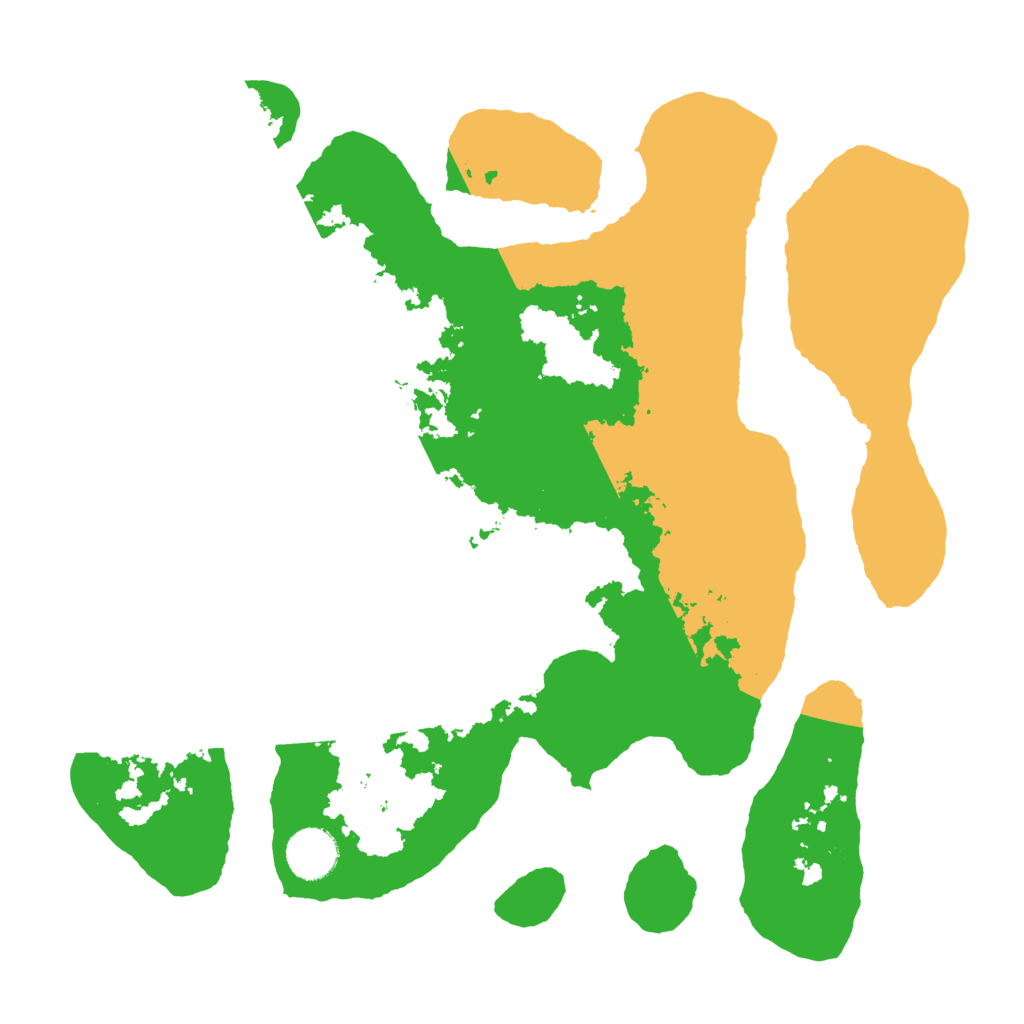 Biome Rust Map: Barren, Size: 3500, Seed: 5725812