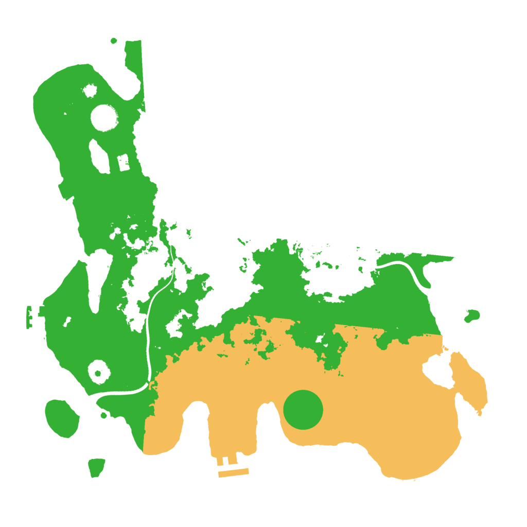 Biome Rust Map: Procedural Map, Size: 3500, Seed: 982244