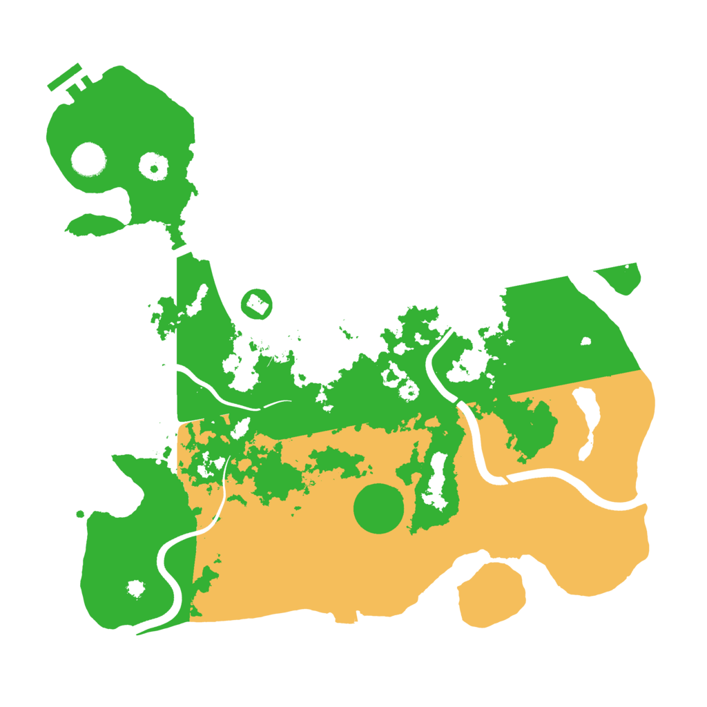 Biome Rust Map: Procedural Map, Size: 3700, Seed: 3148519