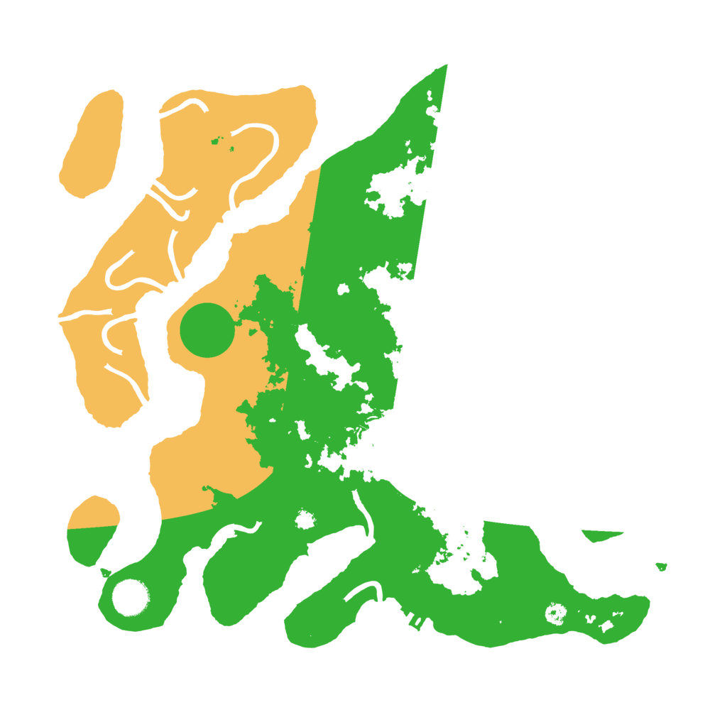 Biome Rust Map: Procedural Map, Size: 3500, Seed: 4121008