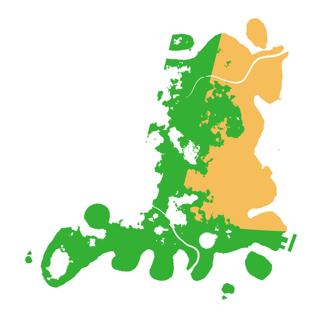 Biome Rust Map: Procedural Map, Size: 3500, Seed: 3986203