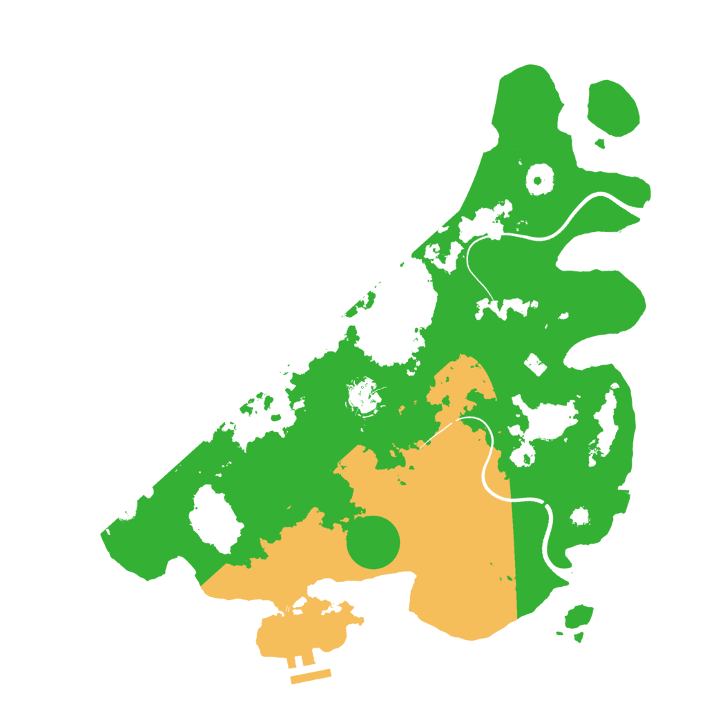 Biome Rust Map: Procedural Map, Size: 3500, Seed: 3931569