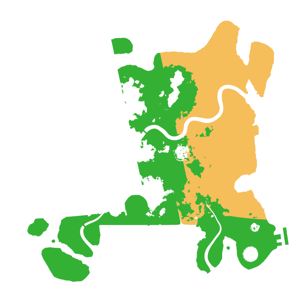 Biome Rust Map: Procedural Map, Size: 3500, Seed: 647099