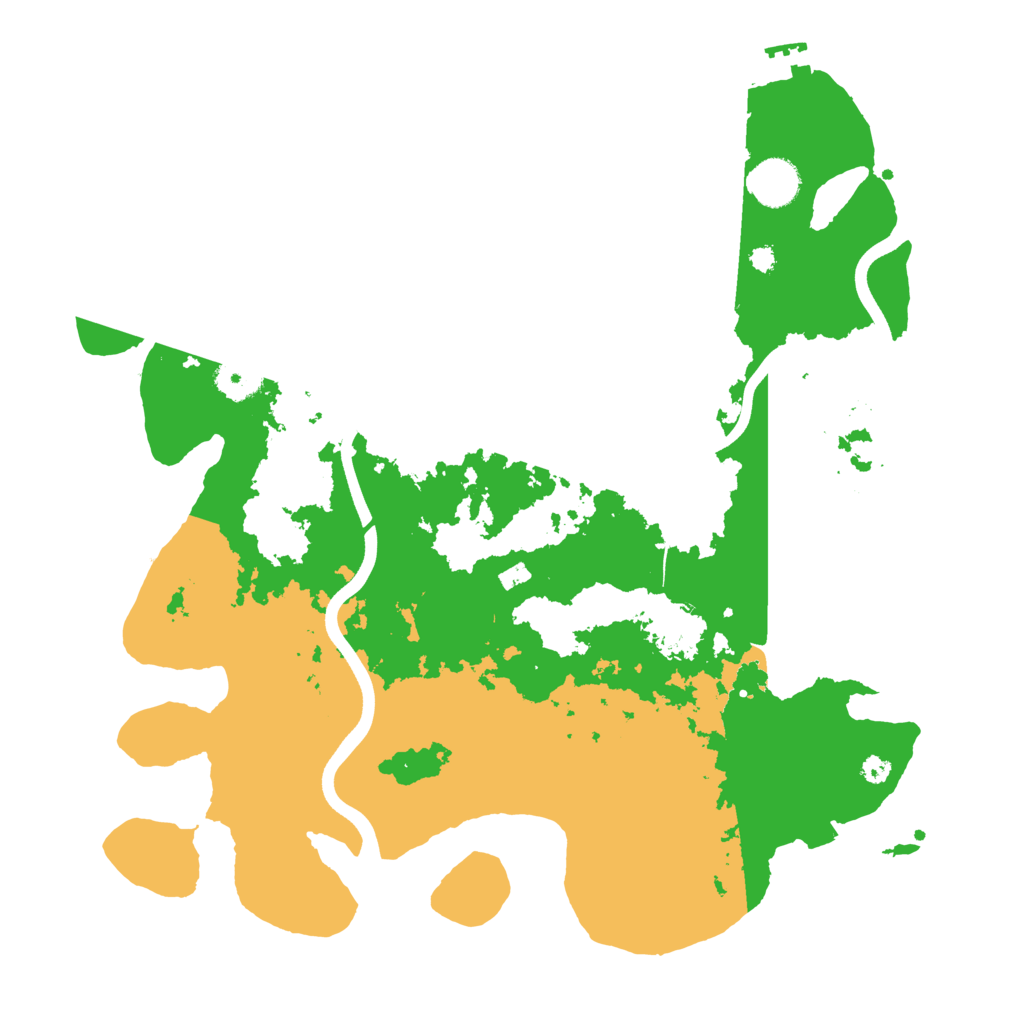 Biome Rust Map: Procedural Map, Size: 3700, Seed: 1083169