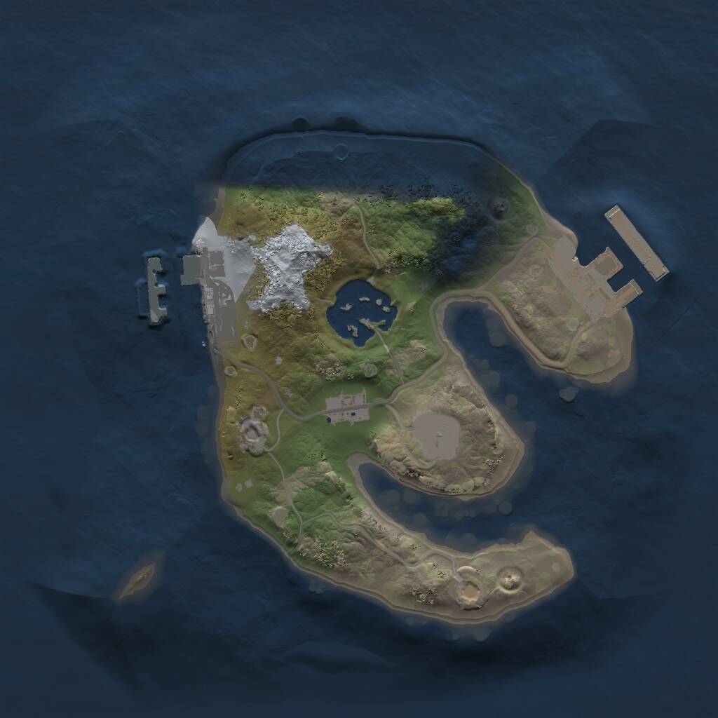 Rust Map: Procedural Map, Size: 1700, Seed: 1106514995, 4 Monuments