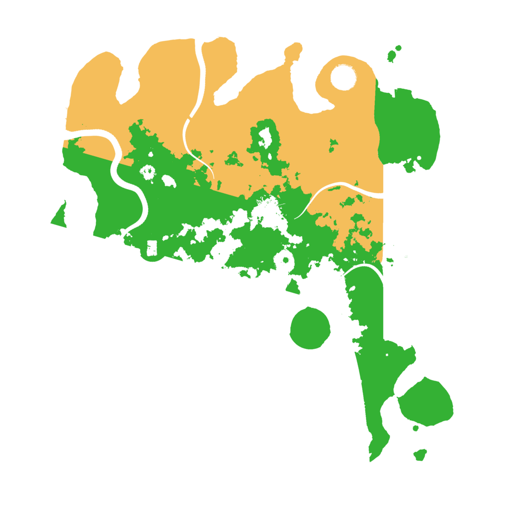 Biome Rust Map: Procedural Map, Size: 3500, Seed: 5843373