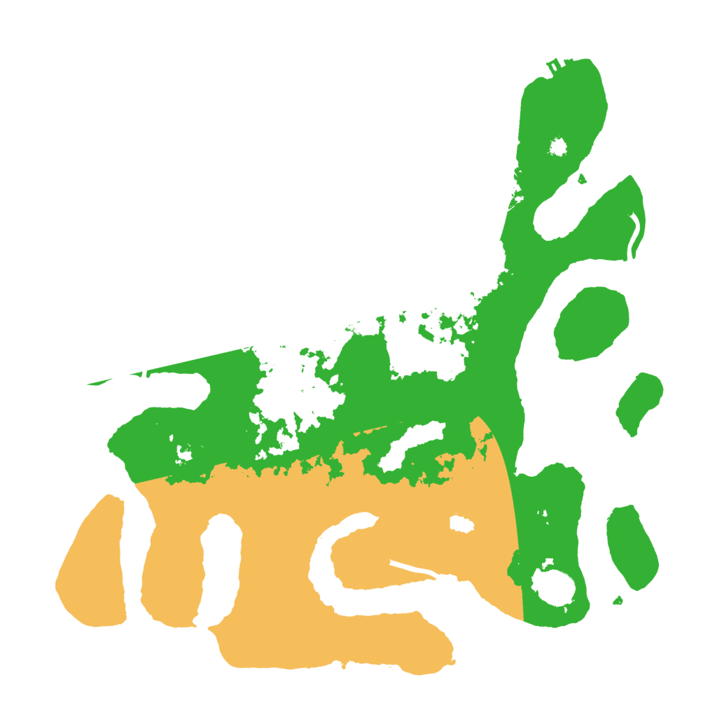 Biome Rust Map: Procedural Map, Size: 3700, Seed: 991244