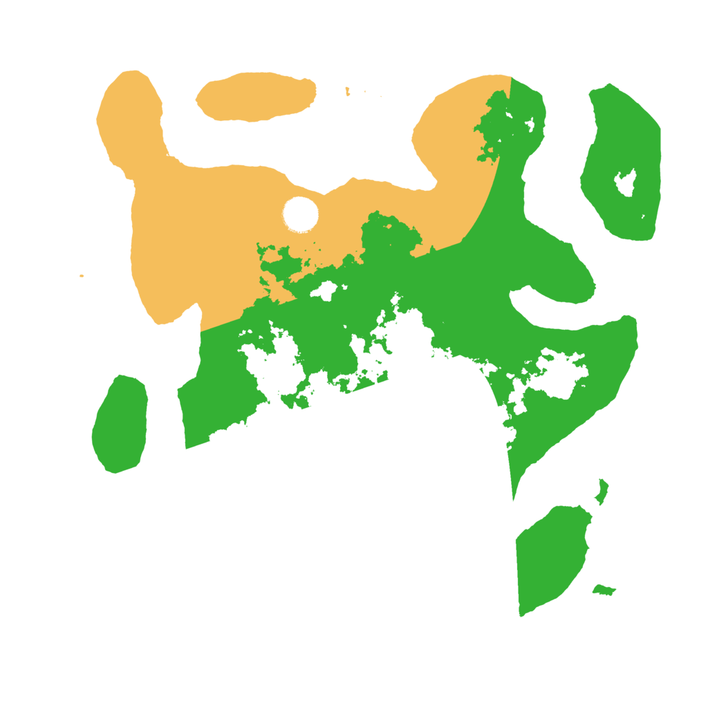 Biome Rust Map: Barren, Size: 3500, Seed: 1353285