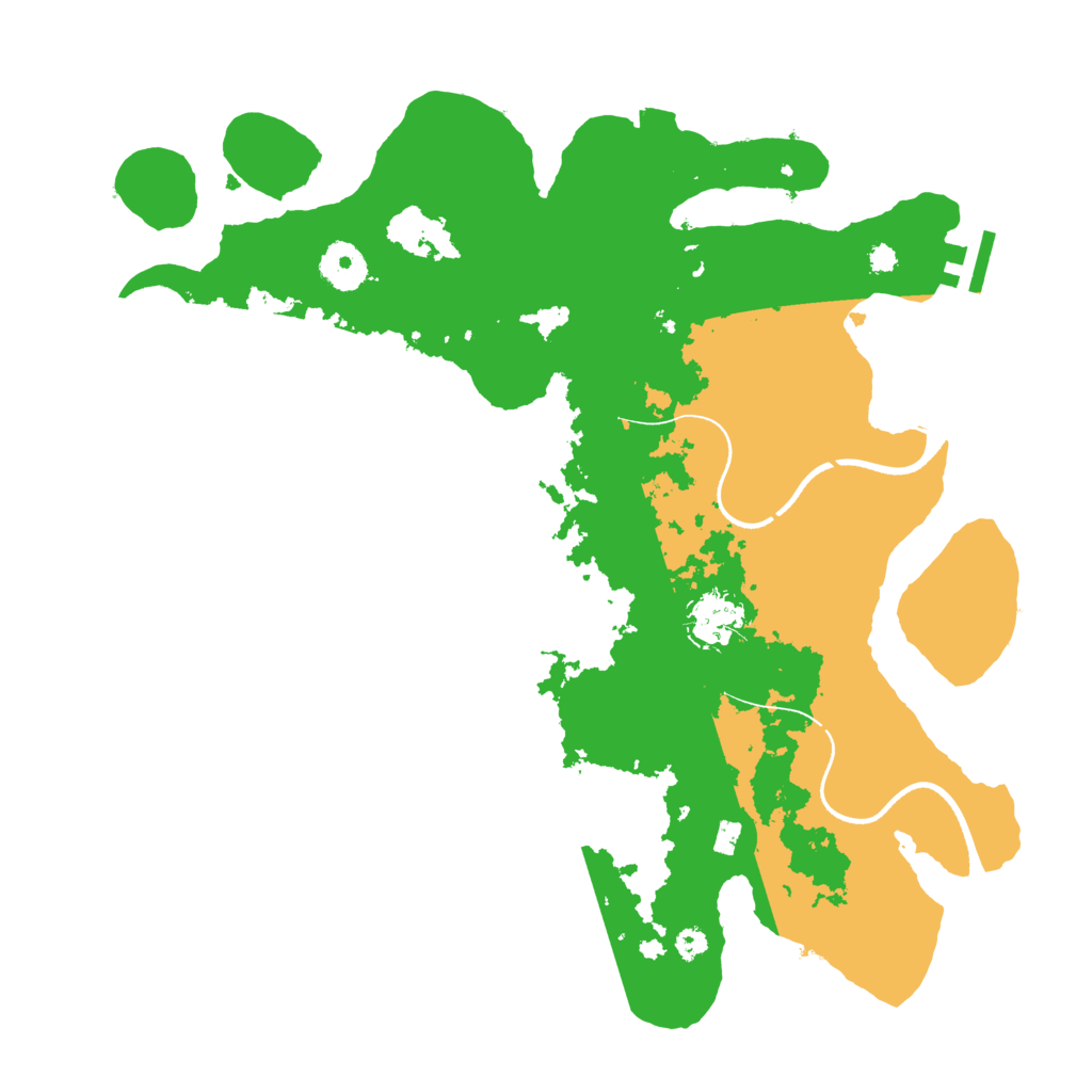 Biome Rust Map: Procedural Map, Size: 3500, Seed: 1981901