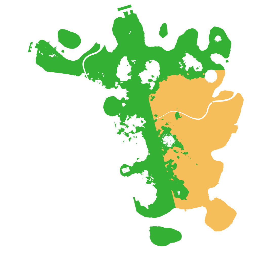 Biome Rust Map: Procedural Map, Size: 3700, Seed: 4641808