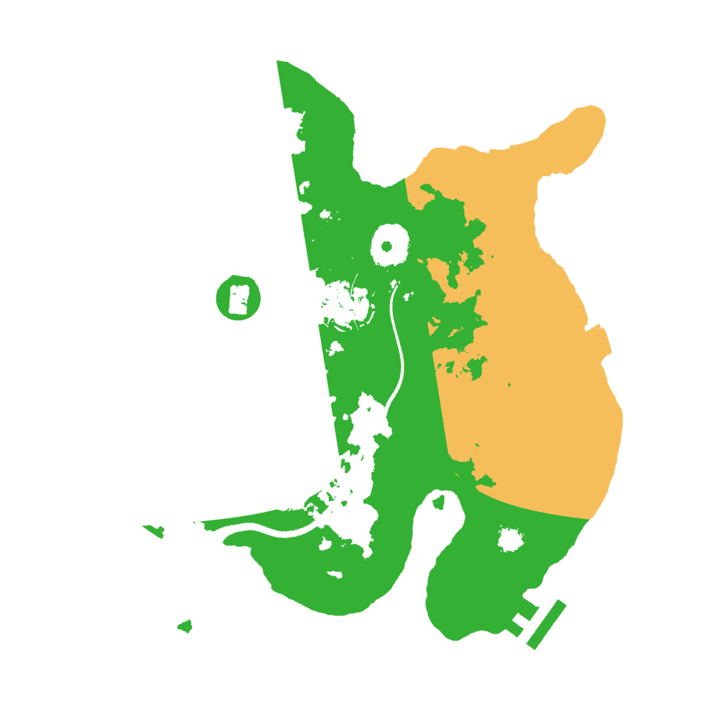 Biome Rust Map: Procedural Map, Size: 2650, Seed: 3434
