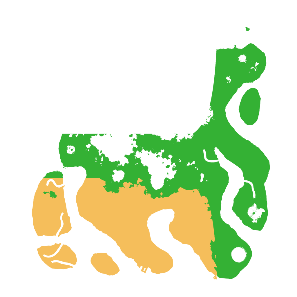 Biome Rust Map: Procedural Map, Size: 3500, Seed: 3442625