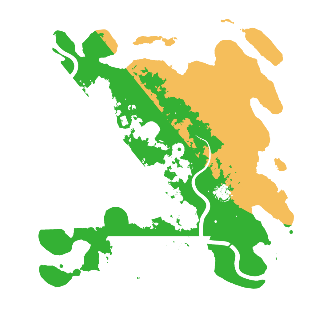 Biome Rust Map: Procedural Map, Size: 3500, Seed: 3551691