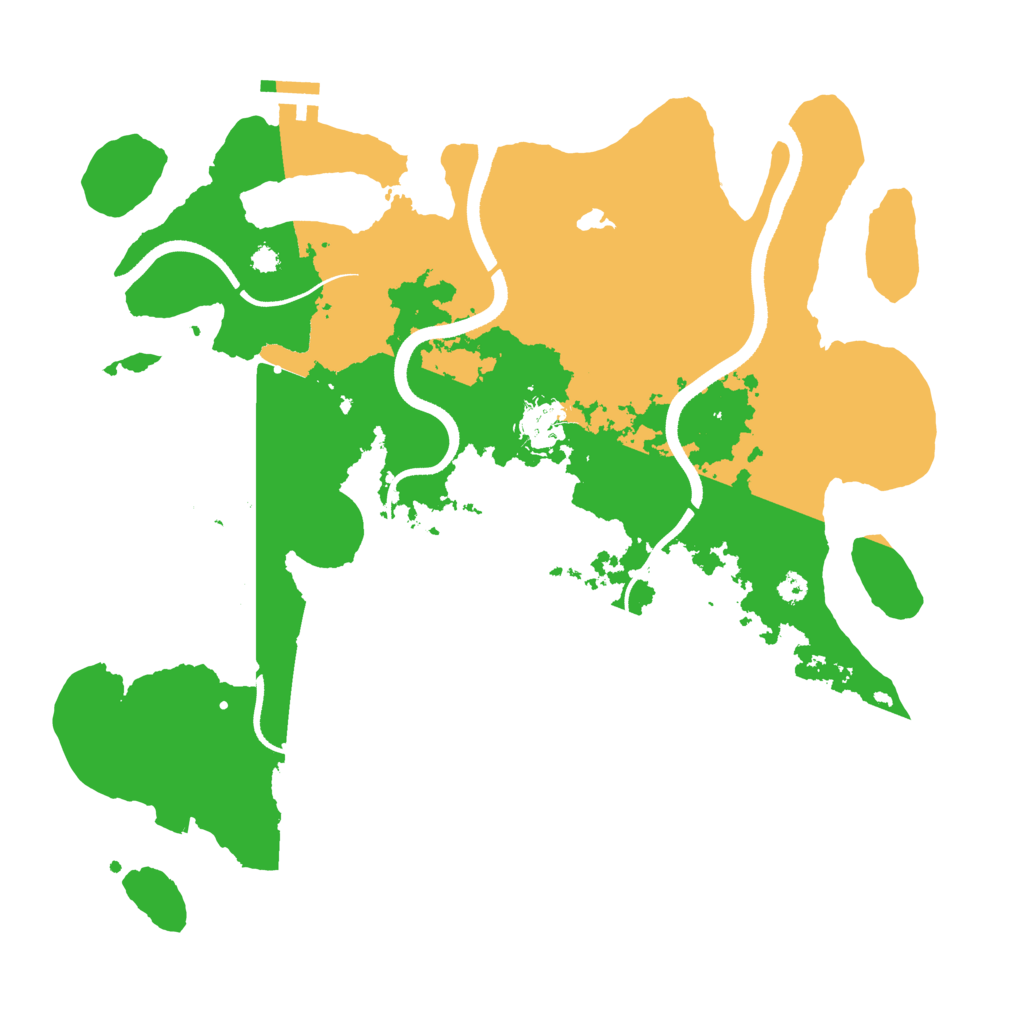 Biome Rust Map: Procedural Map, Size: 3500, Seed: 5399236