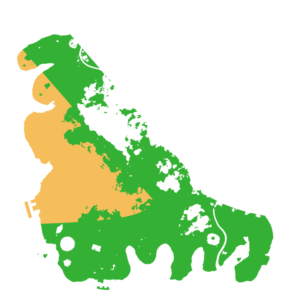 Biome Rust Map: Procedural Map, Size: 3700, Seed: 6336618