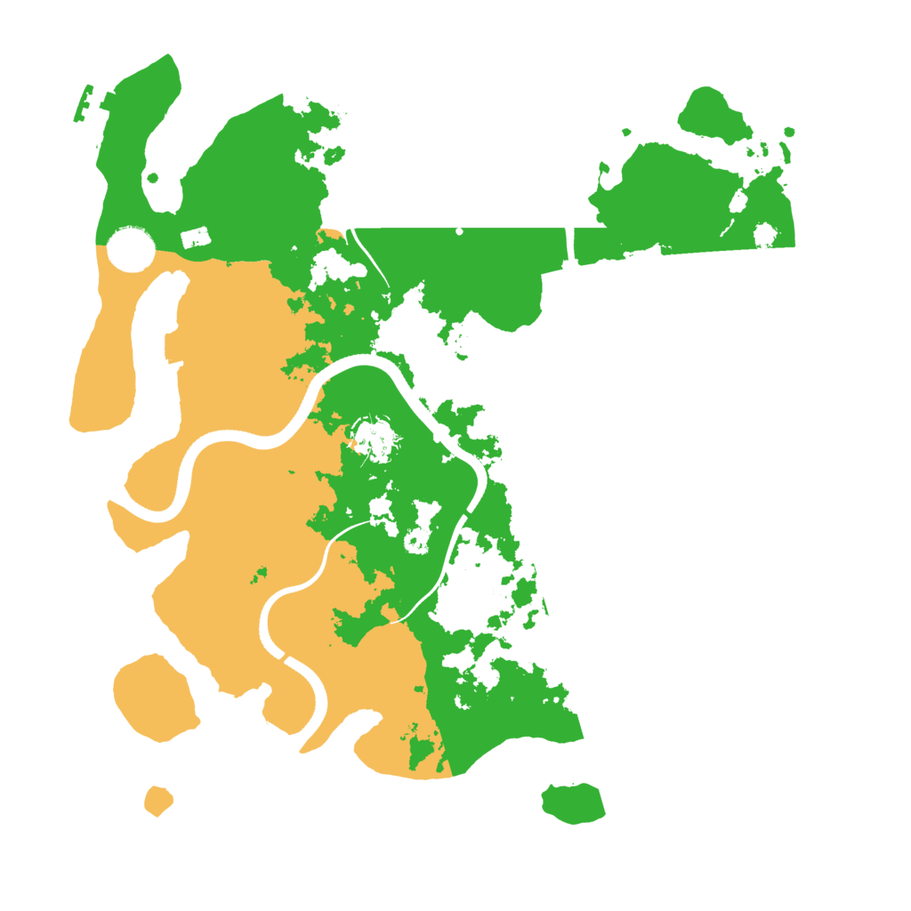 Biome Rust Map: Procedural Map, Size: 3500, Seed: 1056334
