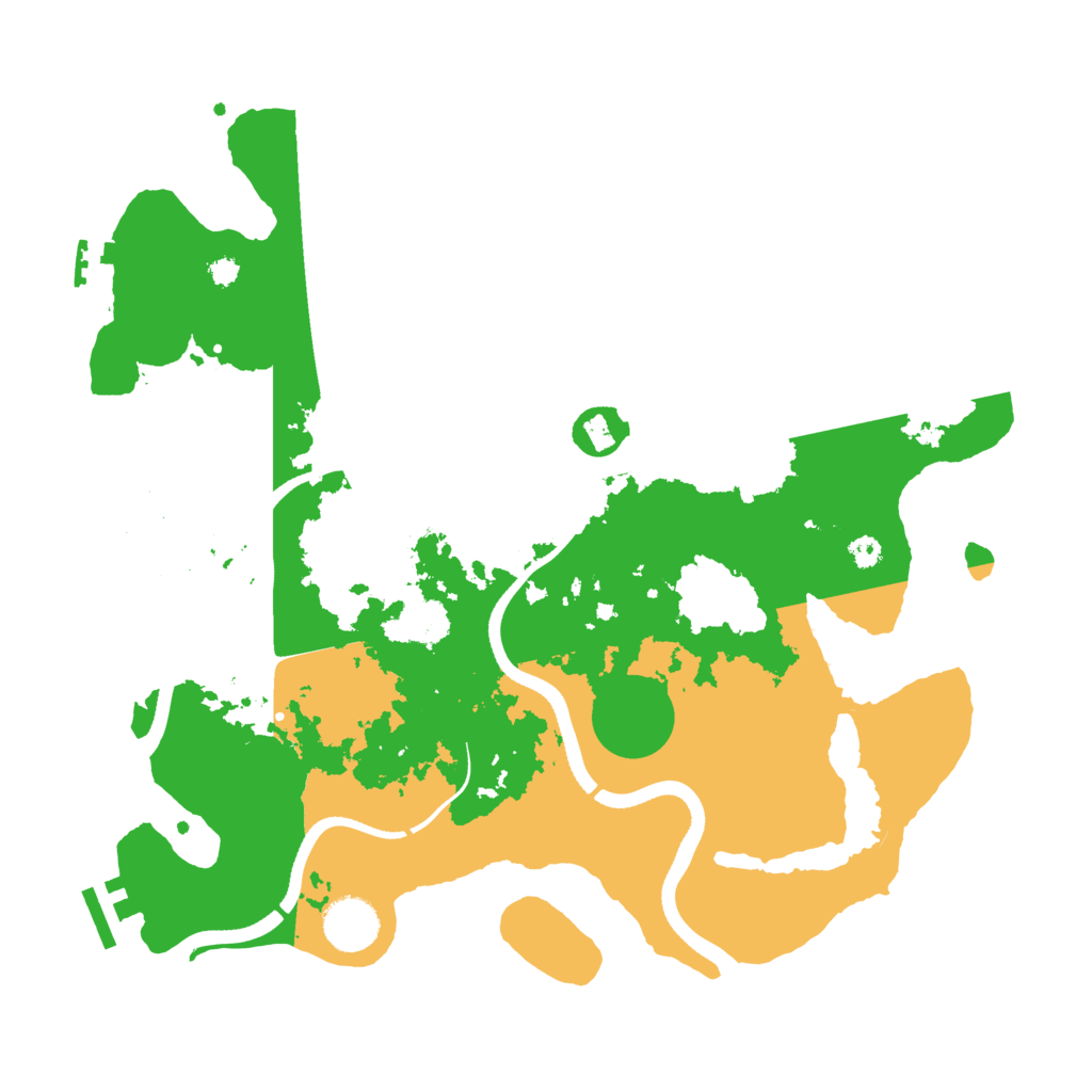 Biome Rust Map: Procedural Map, Size: 3500, Seed: 3269276