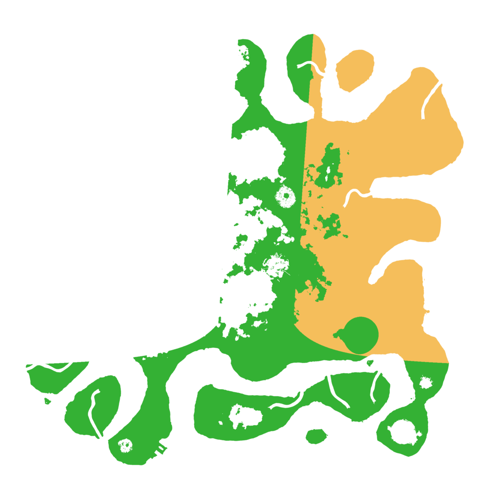 Biome Rust Map: Procedural Map, Size: 3700, Seed: 2891185