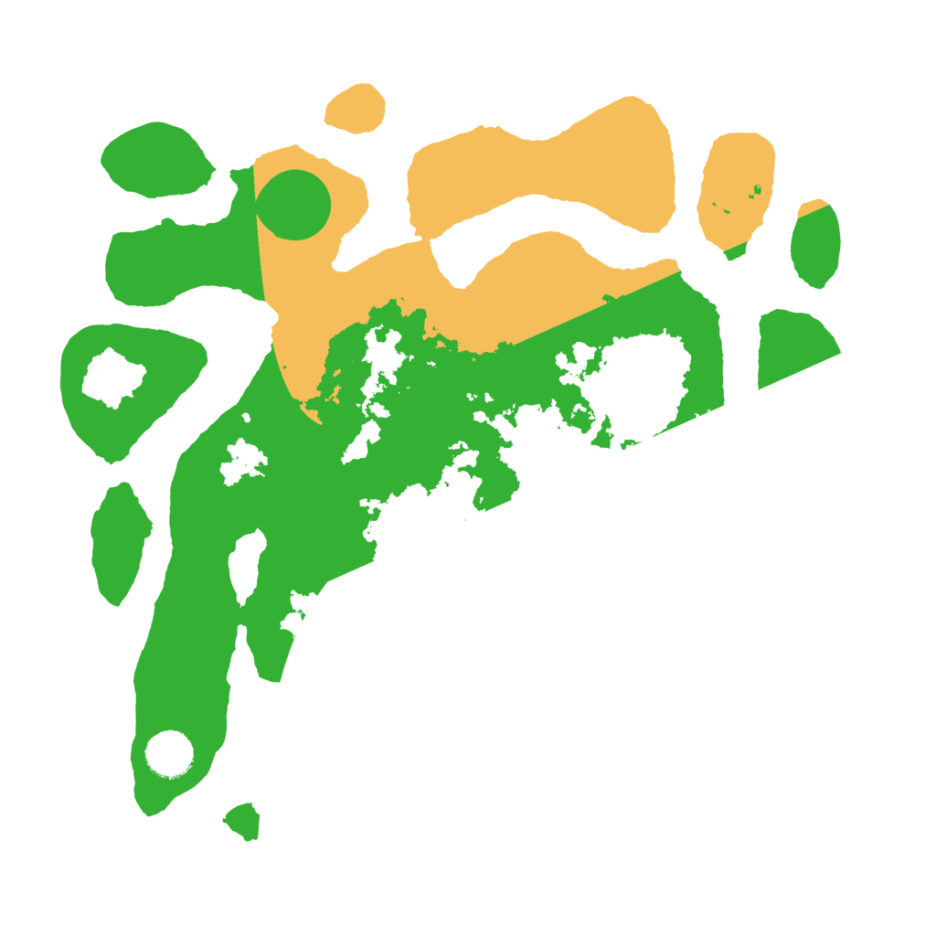 Biome Rust Map: Barren, Size: 3500, Seed: 5260387