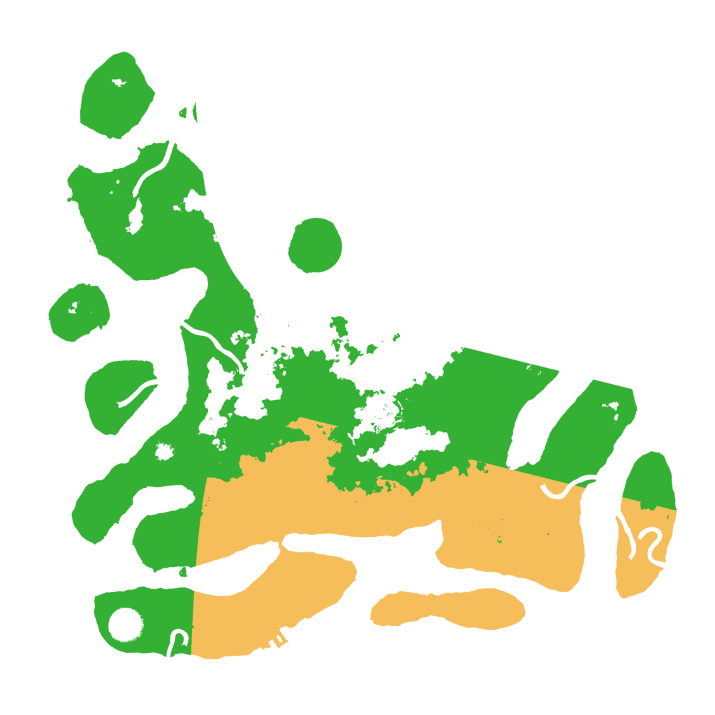 Biome Rust Map: Procedural Map, Size: 3700, Seed: 4131701