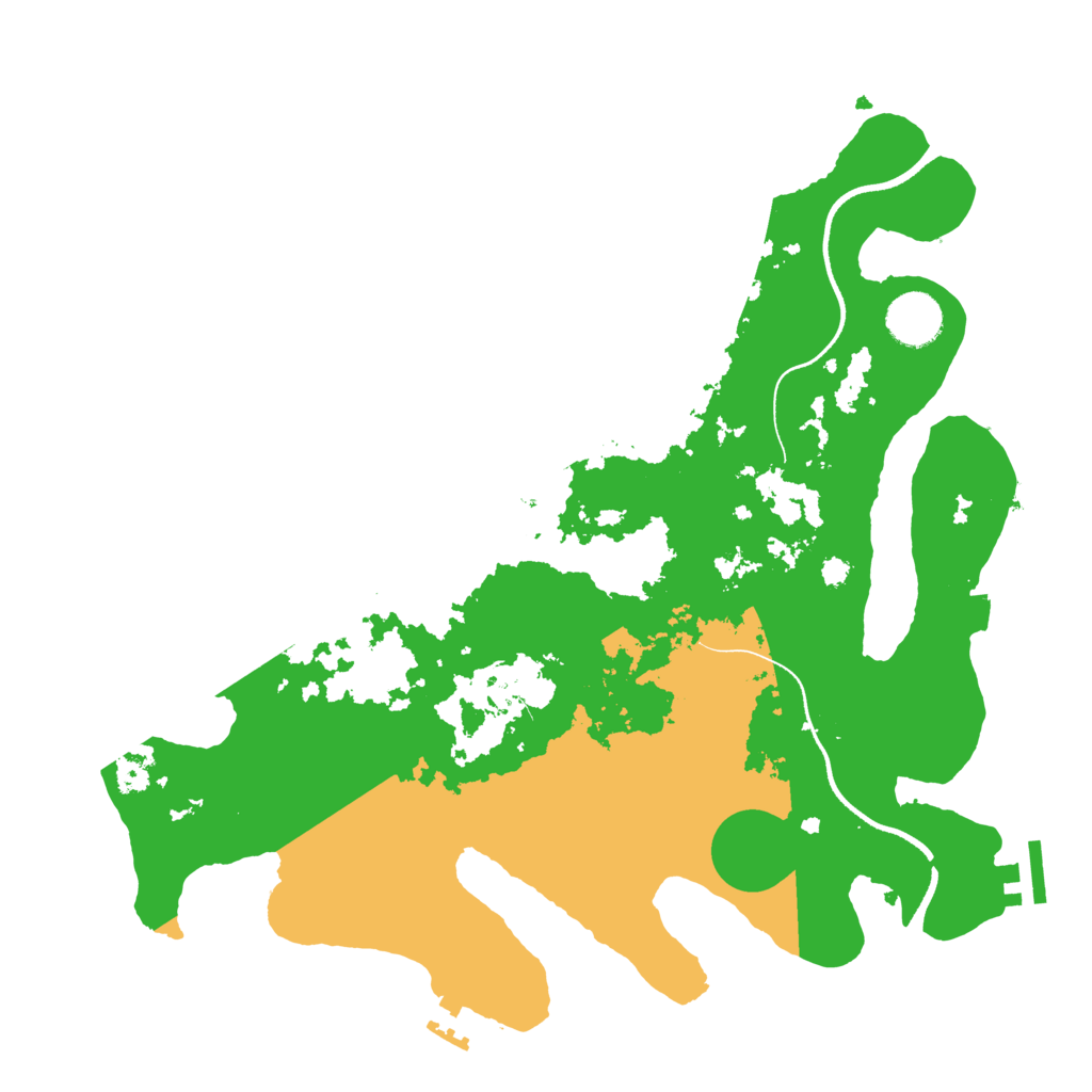 Biome Rust Map: Procedural Map, Size: 3500, Seed: 3633339