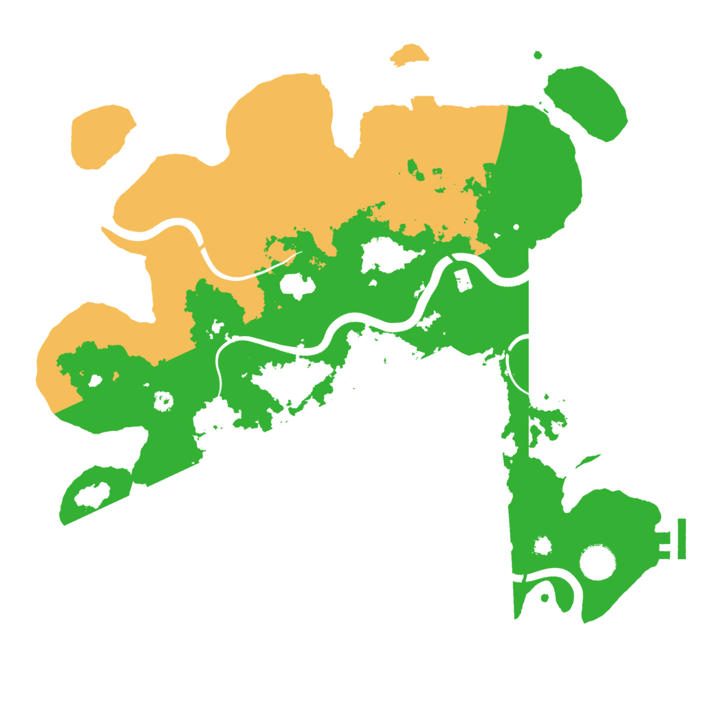 Biome Rust Map: Procedural Map, Size: 3500, Seed: 921757