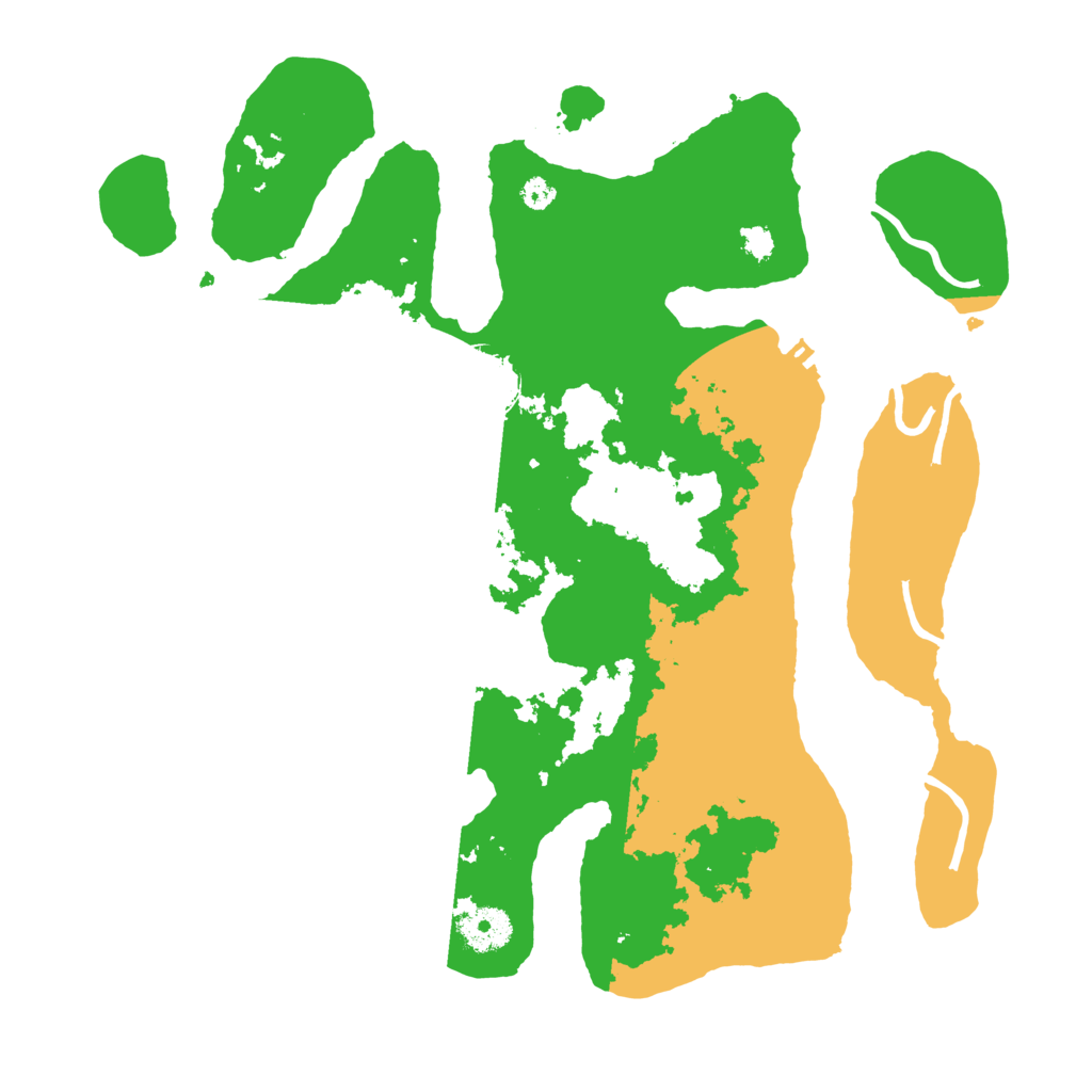 Biome Rust Map: Procedural Map, Size: 3500, Seed: 3541332