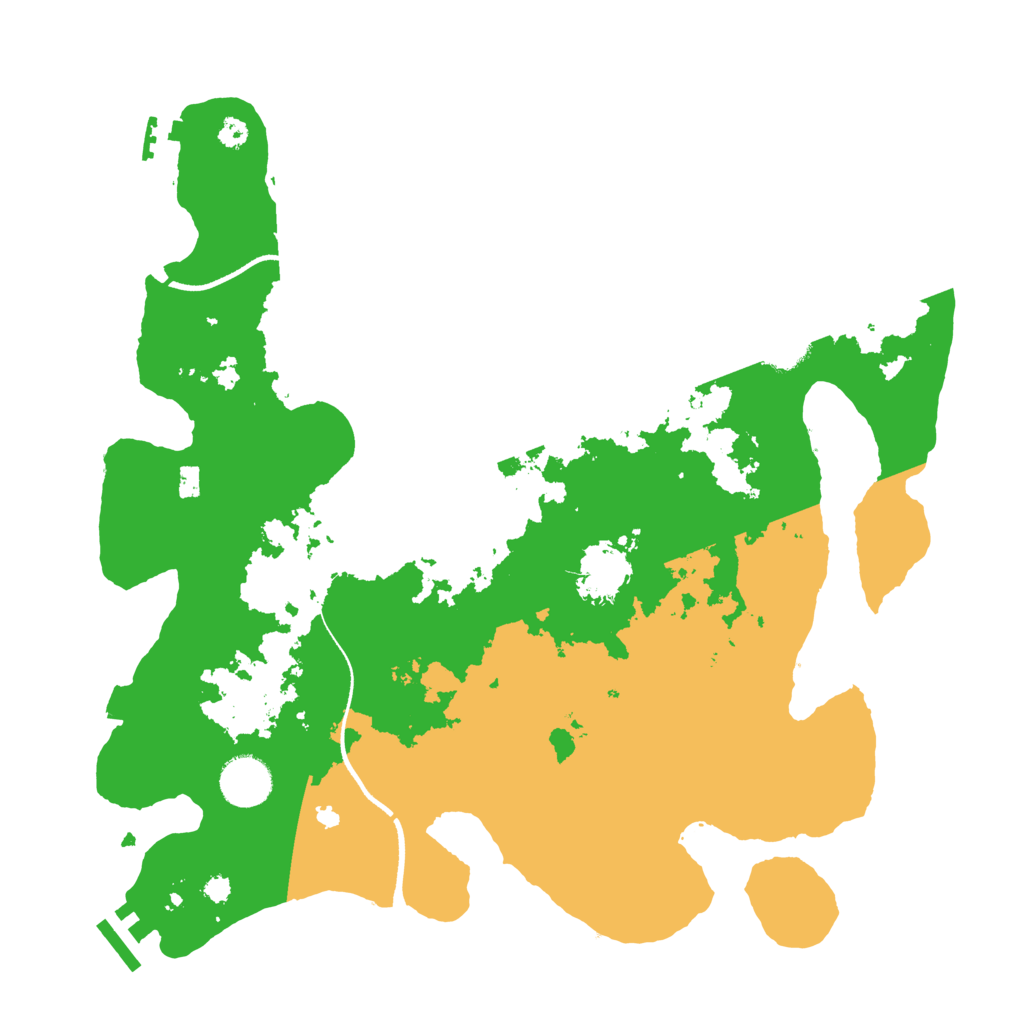 Biome Rust Map: Procedural Map, Size: 3500, Seed: 1821431