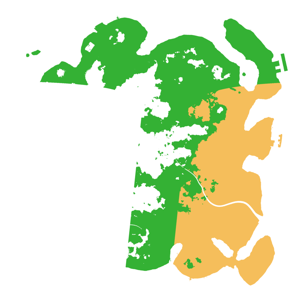 Biome Rust Map: Procedural Map, Size: 3500, Seed: 3016318
