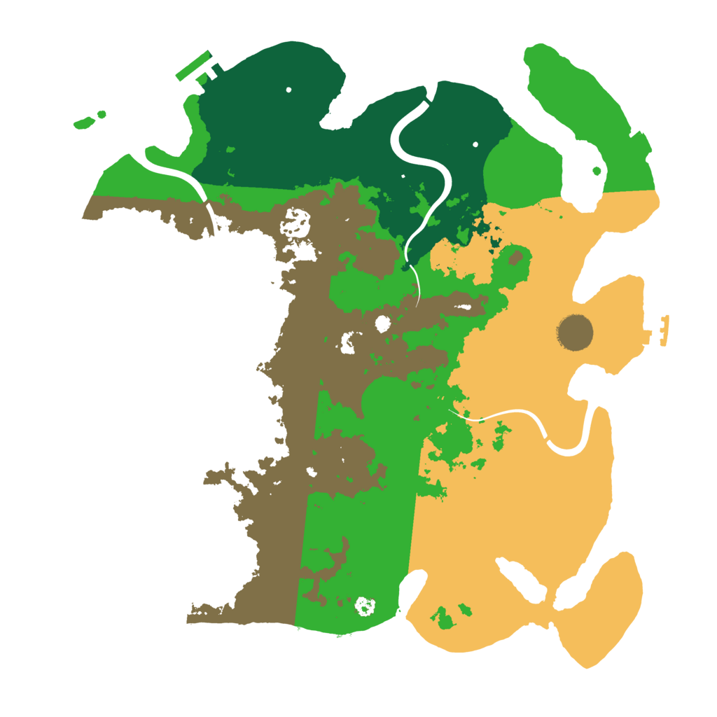 Biome Rust Map: Procedural Map, Size: 3500, Seed: 3016318