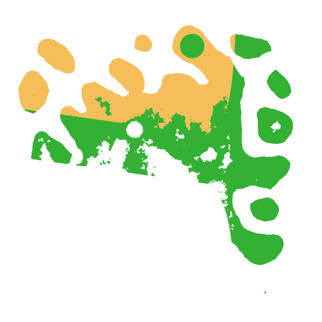 Biome Rust Map: Barren, Size: 3500, Seed: 843567