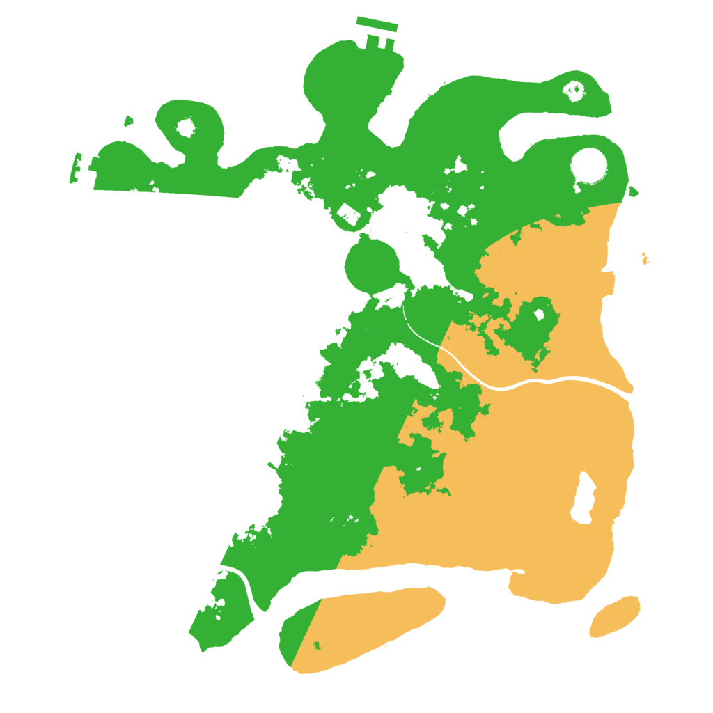 Biome Rust Map: Procedural Map, Size: 3500, Seed: 4936624