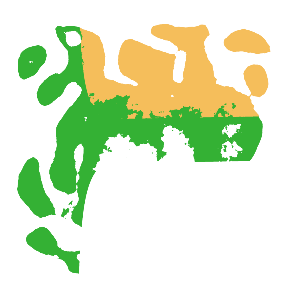 Biome Rust Map: Barren, Size: 3500, Seed: 5187458