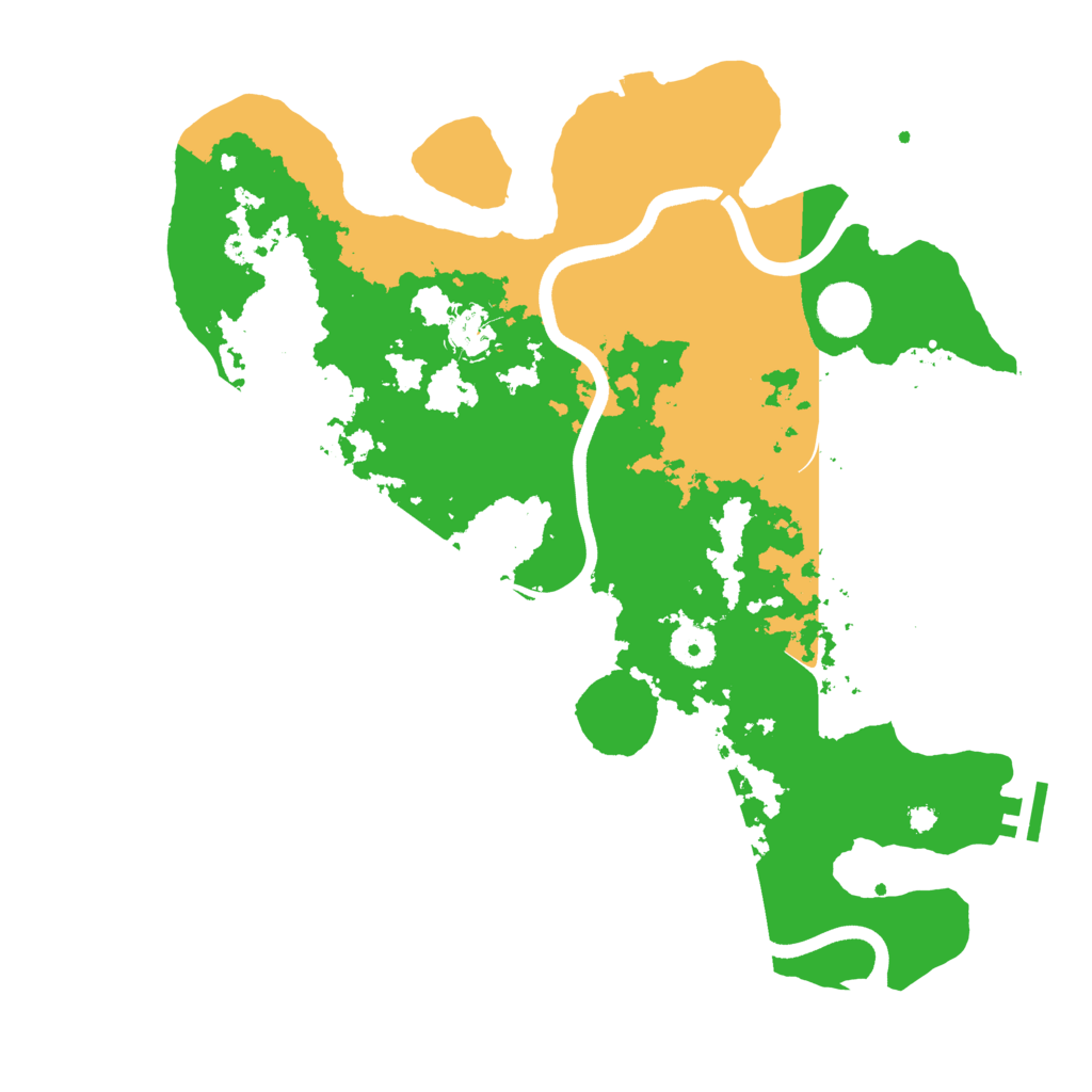 Biome Rust Map: Procedural Map, Size: 3700, Seed: 2461456