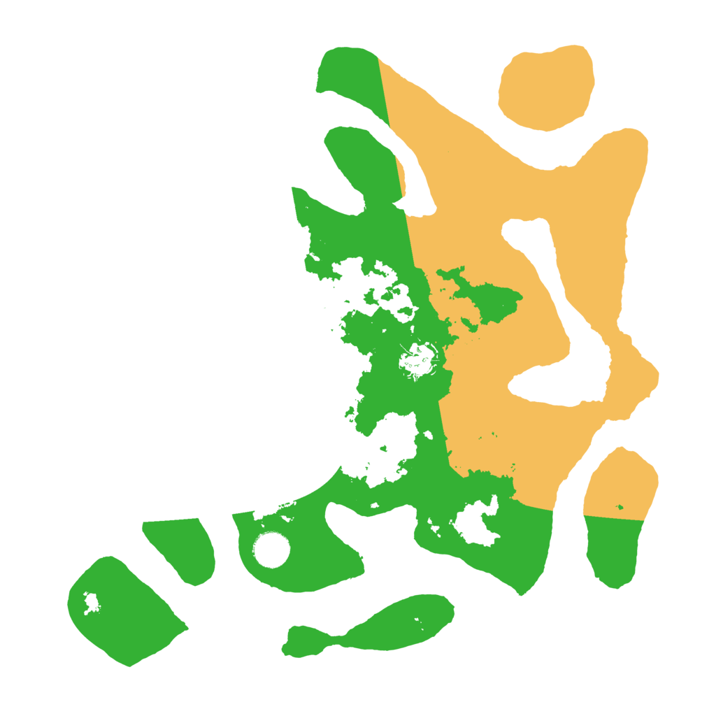 Biome Rust Map: Barren, Size: 3500, Seed: 1296724